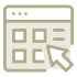 Financial calculator icon.