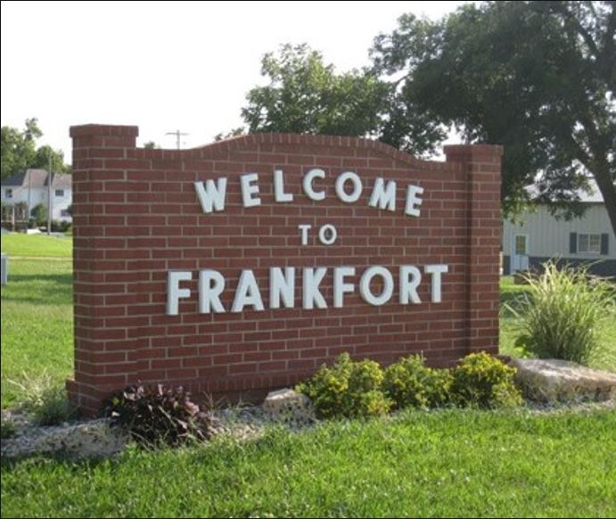 Welcome to Frankfort sign